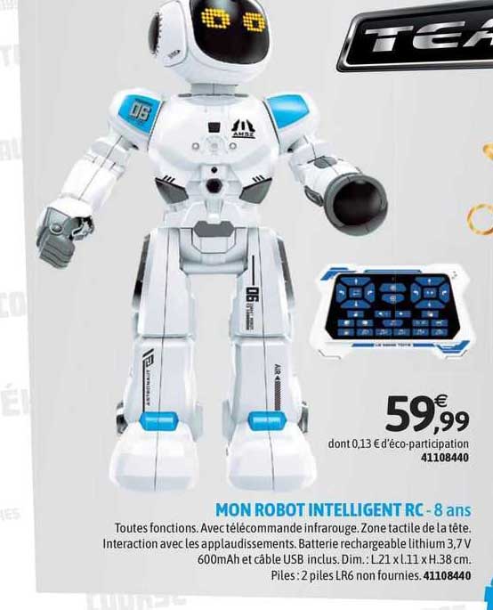 mon robot intelligent rc - 8 ans