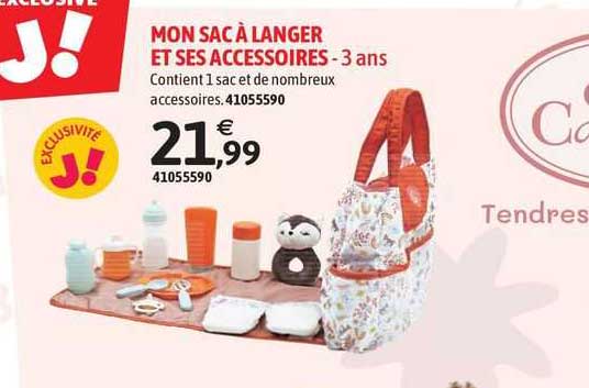 mon sac à langer et ses accessoires