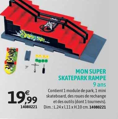mon super skatepark rampe