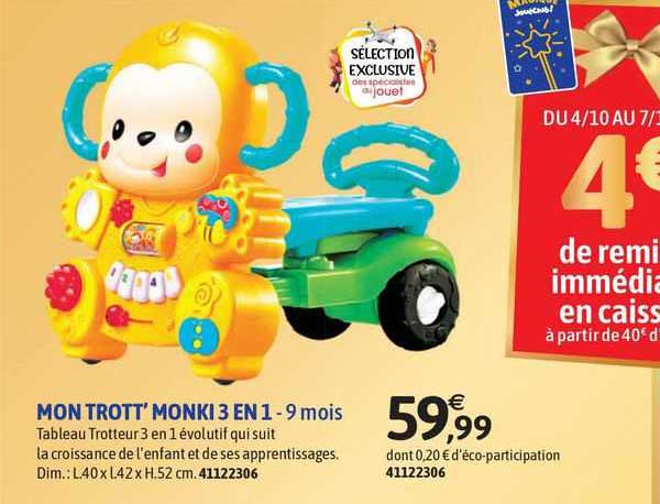 Mon Trott'monki 3 En 1