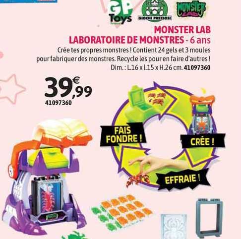 monster lab laboratoire de monstres - 6 ans