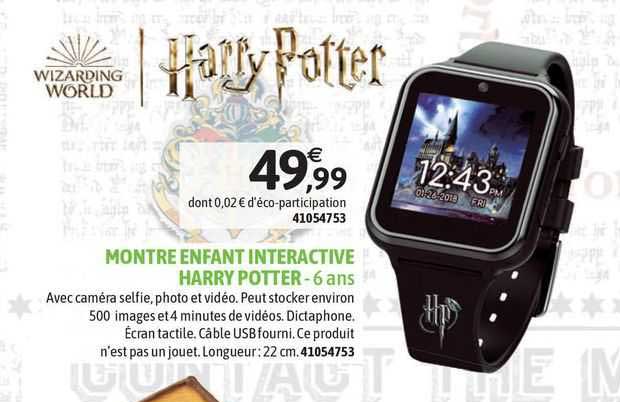 montre enfant interactive harry potter