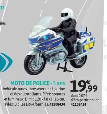 moto de police - 3 ans