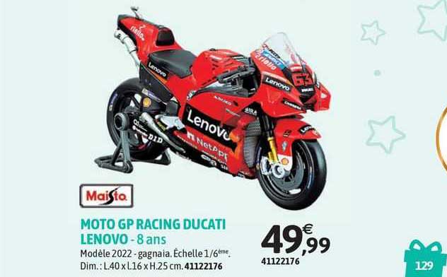 moto gp racing ducati lenovo maisto - 8 ans