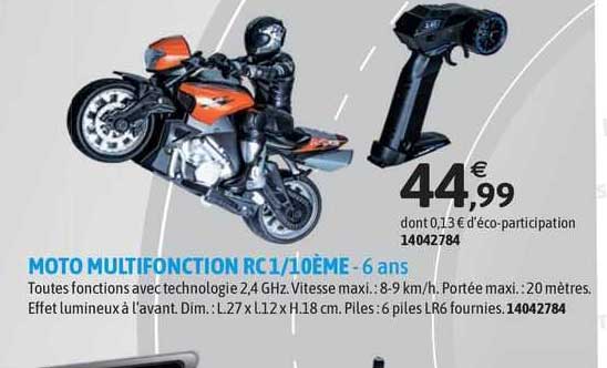 moto multifonction rc 1/10ème