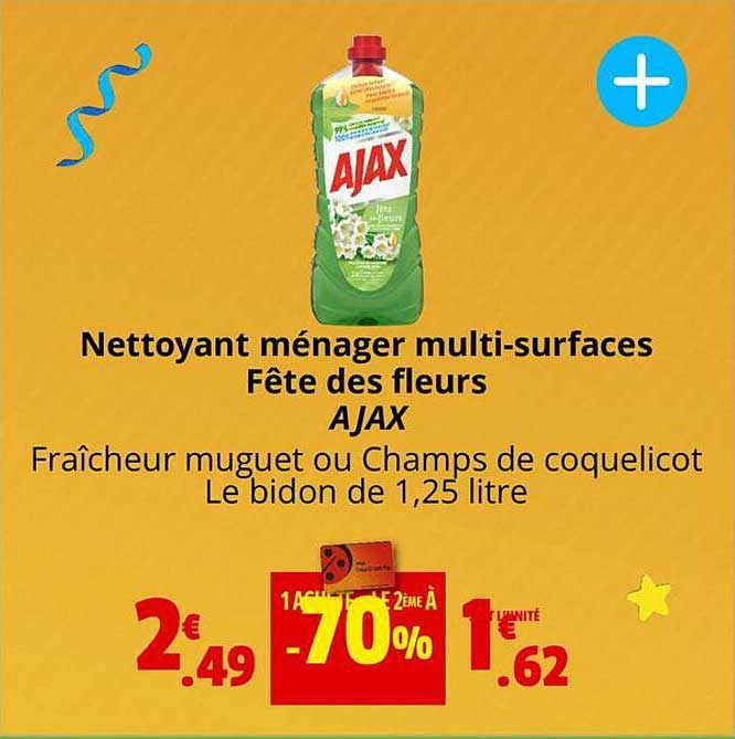 Nettoyant Ménage Multi-surfaces Fête Des Fleurs Ajax