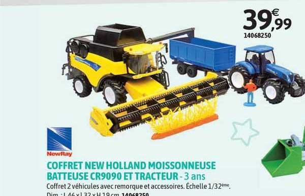 newray coffret new holland moissonneuse batteuse cr9090 ete tracteur