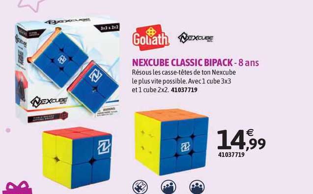 nexcube classic bipack goliath - 8 ans