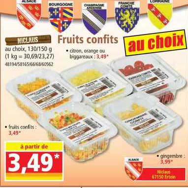 niclaus fruits confits