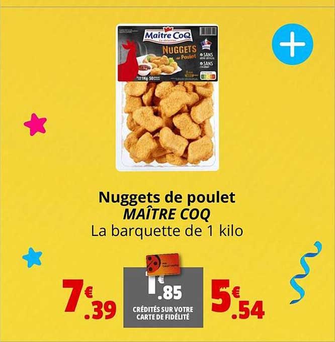 nuggets de poulet maître coq