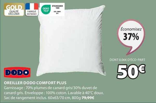 Oreiller Dodo Comfort Plus