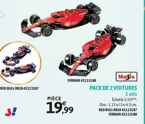 pack de 2 voitures maisto - 3 ans