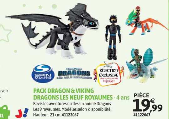 pack dragon & viking dragons les neuf royaumes