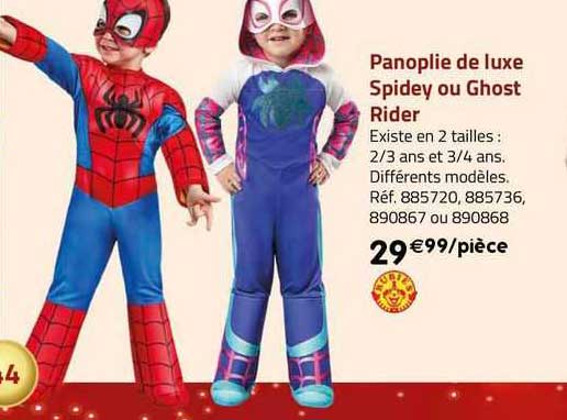 panoplie de luxe spidey ou ghost rider