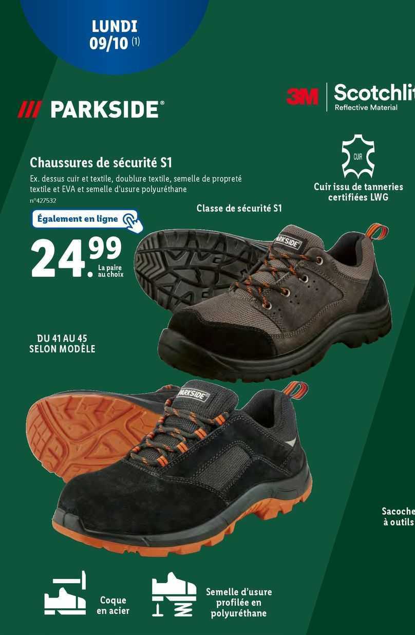 Parkside Chaussures De Sécurité S1
