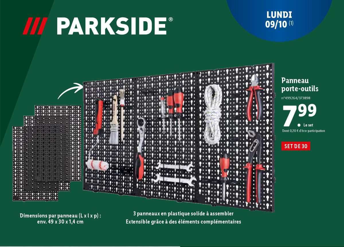 parkside panneau porte-outils