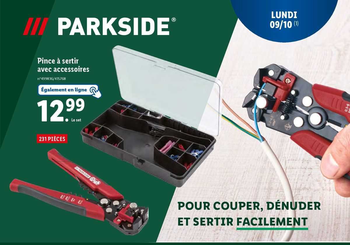 Parkside Pince à Sertir Avec Accessoires