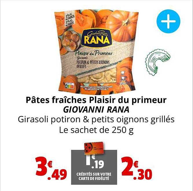 pâtes fraîche plaisir du primeur giovanni rana