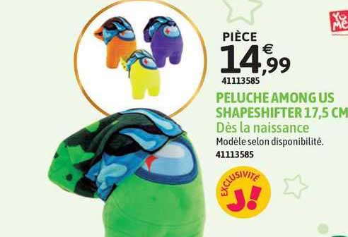 peluche among us shapeshifter 17.5 cm