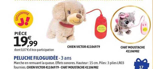 Peluche Filoguidée