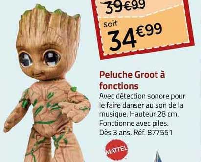 peluche groot à fonctions mattel