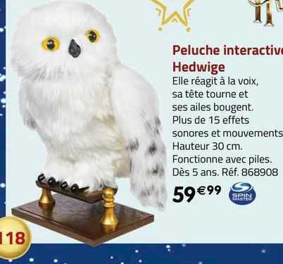 peluche interactive hedwige