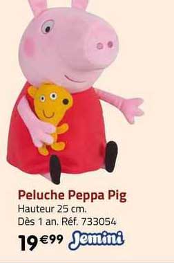 peluche peppa pig semini