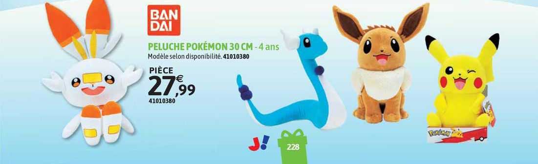 peluche pokémon 30 cm ban dai