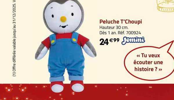 Peluche T'choupi