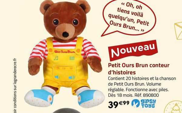 petit ours brun conteur d'histoires