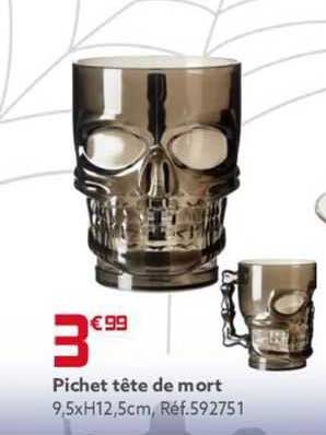 pichet tête de mort