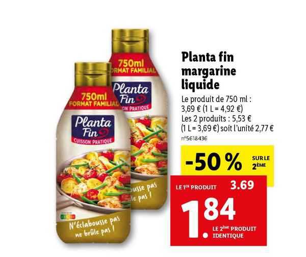 Planta Fin Margarine Liquide