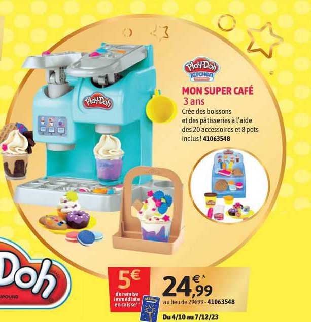 play-doh mon super café