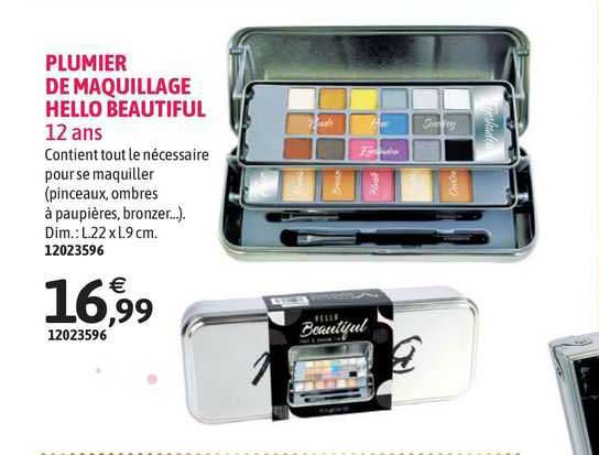plumier de maquillage hello beautiful - 12 ans