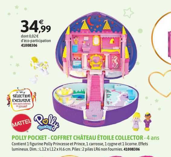 polly pocket - coffret château étoile collector