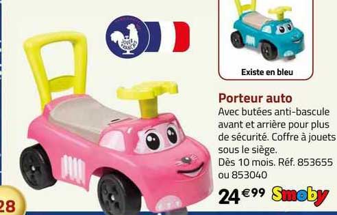 Porteur Auto Smoby