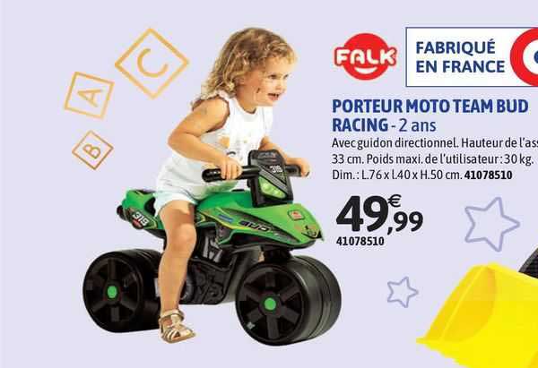 Porteur Moto Team Bud Racing