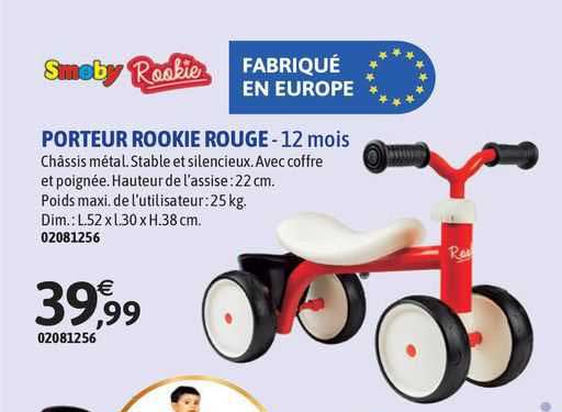 porteur rookie rouge