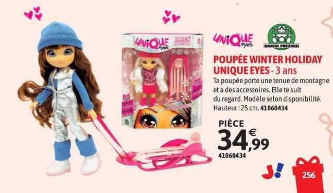 poupée winter holiday unique eyes
