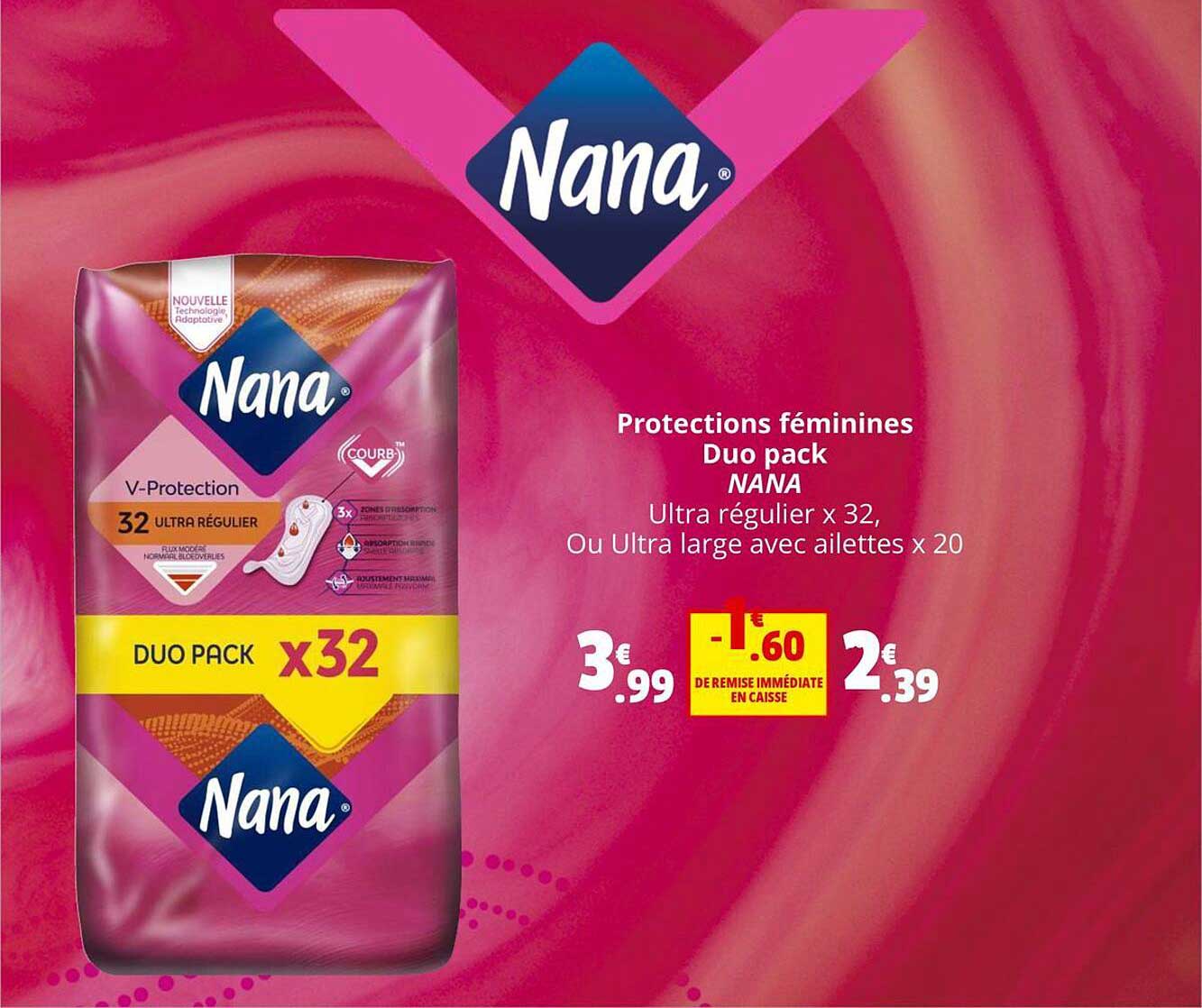 protections féminines duo pack nana