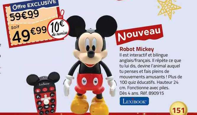 Robot Mickey Lexibook