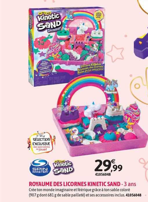 royaume des licornes kinetic sand spin master