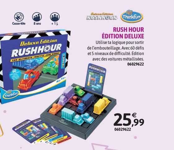 rush hour édition deluxe - thinkfun