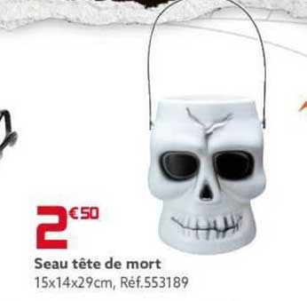 seau tête de mort