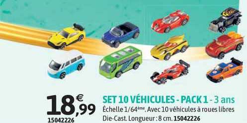 set 10 véhicules - pack 1 - 3 ans