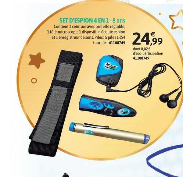 set d'espion 4 en 1 - 8 ans