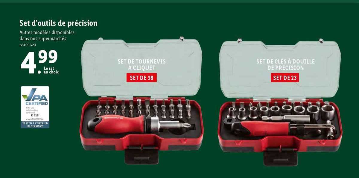 set d'outils de précision