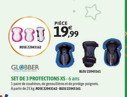 set de 3 protection xs globber