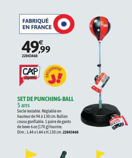 set de punching-ball 5 ans