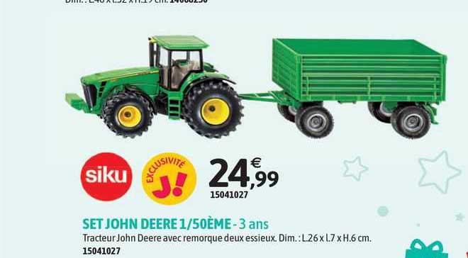 siku set john deere 1:50ème